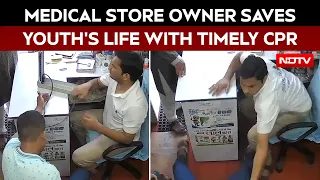 On Camera: Medical Store Owner Saves Youth's Life With Timely CPR In Uttarakhand