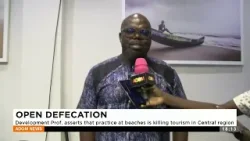 Open Defecation: Development Prof. asserts that practice at beaches is killing tourism -Adom TV News