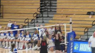 Homestead girls volleyball tops Warsaw in four sets at Spartan Arena