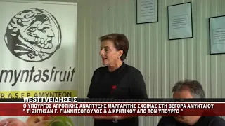 O MAΡΓΑΡΙΤΗΣ ΣΧΟΙΝΑΣ ΣΤΗ ΒΕΓΟΡΑ ΑΜΥΝΤΑΙΟΥ - ΣΥΝΑΝΤΗΣΗ ΜΕ ΓΙΑΝΝΙΤΣΟΠΟΥΛΟ ΚΑΙ ΚΡΗΤΙΚΟΥ