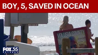 2 Volusia County lifeguard save boy, 5, from drowning
