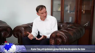 Kryetari Totaj, priti bjeshkatarin gjerman Moritz Reme dhe alpinistin Diar Selimi