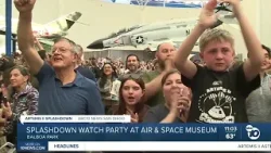 Тысячи людей собрались в Музее авиации и космонавтики Сан-Диего, чтобы отметить историческое прив...