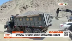 Áncash: detienen a presuntos mineros informales en Chimbote Áncash: detienen a presuntos mineros informales en Chimbote