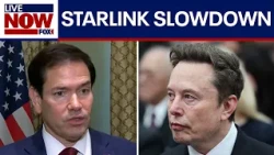WATCH: Rubio takes questions on Musk's reported Starlink slowdown in Ukraine