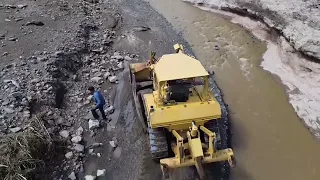 Flash floods collapse access bridge to the community of Suaqui Grande