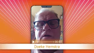 TV Oranje app video message - Doeke Hemstra