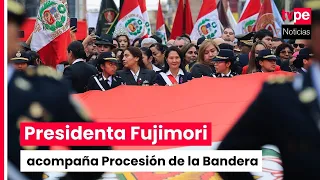 President participates in solemn Flag Procession for Tacna's anniversary