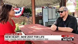 New heart, new zest for life: East Prairie man's inspiring post-surgery ride