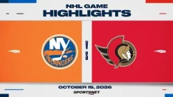NHL Highlights | Islanders vs. Senators - October 15, 2026