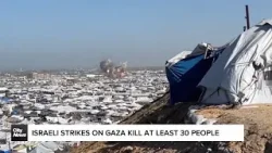 At least 30 killed by Israeli strikes in Gaza At least 30 killed by Israeli strikes in Gaza
