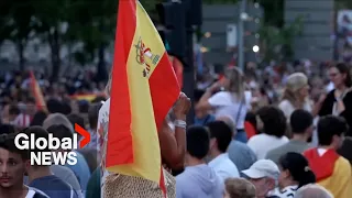 Tensions rise as demonstrators in Madrid show solidarity with Ceuta amid migrant crisis