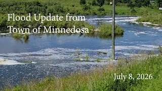 Crest of approaching floodwaters has now passed Minnedosa