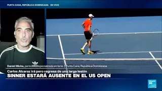 Jannik Sinner se baja del US Open por lesión en la rodilla, en plena vuelta de Alcaraz