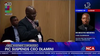 PIC suspends CEO Dlamini