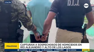Two people linked to homicide cases captured in Colón