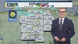 A cold Tuesday with some overnight snow