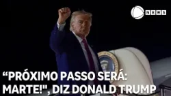 "O próximo passo será: Marte!", diz Donald Trump após sucesso da missão Artemis II
