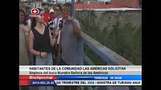 Habitantes de la comunidad Las Américas solicitan limpieza del buco Nuestra Señora de las Américas