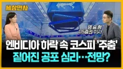 엔비디아 하락 속 코스피 '주춤'…변동성 지수 최대 [세상만사] #엔비디아 #염승환ls증권이사 #코스피