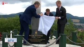 Cyrilometodský kríž a pamätník M. Kaľavskému
