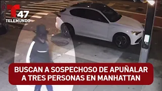 Suspect wanted for stabbing three people in Manhattan