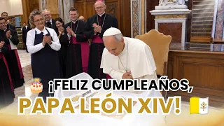 Pope Leo celebrates birthday at the Vatican