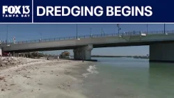 Crews begin clearing John’s Pass sandbar to stop record-high water rescues