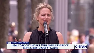 Jennifer Nettles sings "Go Rest High on That Mountain" at NYC 9/11 Ceremony