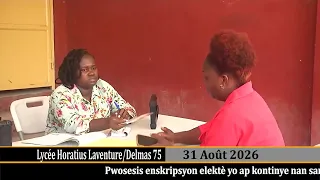 Pwosesis enskripsyon elektè yo ap kontinye nan sant enskripsyon ki nan "Lycée Horatius Laventure"