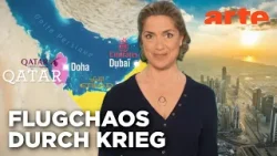 Krieg in Nahost: Folgen für den Flugverkehr | Mit offenen Karten - Im Fokus | ARTE Krieg in Nahost: Folgen für den Flugverkehr | Mit offenen Karten - Im Fokus | ARTE