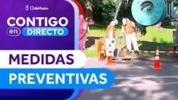 DUE TO HEAVY RAIN: Measures reinforced ahead of new frontal system in Vitacura - Contigo en Directo