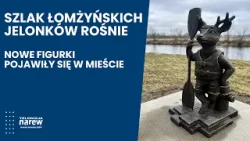 Szlak łomżyńskich jelonków rośnie. Nowe figurki pojawiły się w mieście Szlak łomżyńskich jelonków rośnie. Nowe figurki pojawiły się w mieście