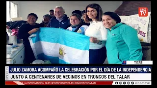 CINCO TV - VECINOS E INSTITUCIONES CELEBRARON EL DÍA DE LA INDEPENDENCIA JUNTO A JULIO ZAMORA