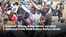 Калума: Сифуна и Бабу Овино тайно перешли из ODM перед смертью Раилы.