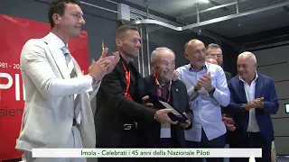 Kimi Antonelli attends the Imola circuit for the 45th anniversary of the Nazionale Piloti.