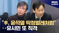 "Lee is like a Yoon Suk-yeol beetle"... Pro-Lee faction 'enraged' by Rhyu Si-min's direct hit (10...