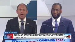 Kentucky Senate candidates Barr, Booker take debate stage