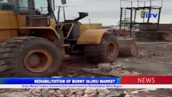BURNT OLUKU MARKET: Oluku Market Traders Commend Edo Government As Rehabilitation Work Begins