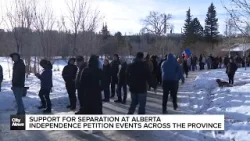 Support for separation at Alberta independence petition events