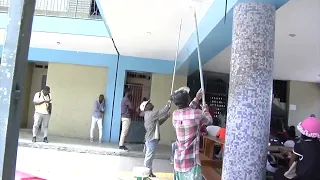 Preparasyon kap fèt nan Lycee National Petion Villepou rantre lekòl la.