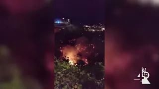 Fire hits the Fuenti area, authorities mobilized