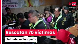 PNP rescues 70 alleged human trafficking victims and arrests three suspects in North Lima