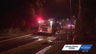 2 Jackson firefighters injured battling blaze