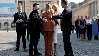 Zelenski acompaña a Macron y los líderes europeos en el Día de la Bastilla en París