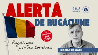 Prayer Alert 1.16 | August 20, 2026, Marian Năstase
