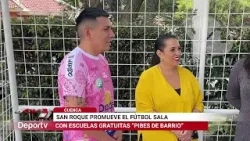 San Roque promueve el fútbol sala con escuelas gratuitas “Pibes de Barrio”