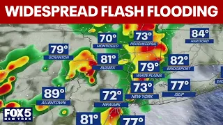 NYC hourly weather forecast: Rain totals could top 6" in parts of Tri-State