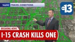 One dead in rollover crash on I-15 off-ramp to Flamingo in Las Vegas