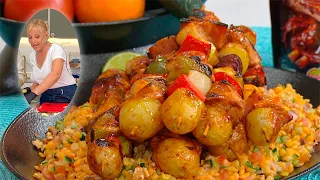 ¡ATENTOS! Los secretos para preparar unos brochette de pollo y verdura exquisitos contados por Jime